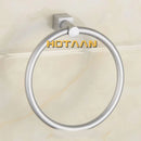 GobekUsa Aluminium Round Towel Holder Rings Wall Mounted Bathroom Accessories