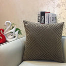 GobekUsa Geometric Chenille Flocking Cushion Cover in Grey Yellow Purple Red, 45x45cm/30x50cm