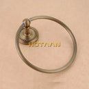 GobekUsa Antique Brass Wall-Mounted Round Towel Ring Holder