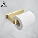 GobekUsa Gold Bath Hardware Set: Towel Ring, Toilet Brush Holder - WF-552200