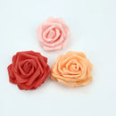 GobekUsa Foam Roses Flower Wall Home Wedding Decoration Bridal Brooch Handmade Artificial Flowers