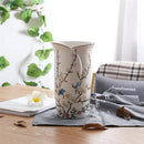 GobekUsa Bird Butterfly Porcelain Vase: British Rural Ceramic Flower Decoration