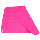 GobekUsa Silicone Heart-Shaped Macaron Baking Mat 42-Cavity Cookie Mold