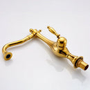 GobekUsa Golden Basin Faucet Single Handle Brass Mixer Tap for Bathroom and Kitchen