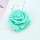 GobekUsa Foam Roses Flower Wall Home Wedding Decoration Bridal Brooch Handmade Artificial Flowers