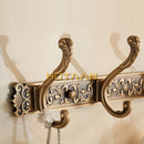GobekUsa Antique Brass Robe Hook Towel Holder Bathroom Accessories Wall Mount