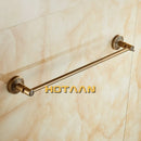 GobekUsa Antique Brass Single Towel Bar, Wall Mounted Bathroom Holder