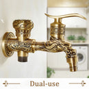 GobekUsa Antique Brass Wall Mounted Bidet Faucet Hygienic Shower Sprayer Tap