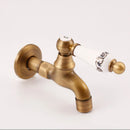 GobekUsa Brass Antique Bibcock Faucet for Garden and Laundry, Cold Water Tap