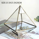 GobekUsa Geometric Glass Vase for Succulents and Flowers