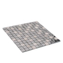 Light Gray 12x12 Polished Textured Square Glass Stone Mosaic Tile (5 pack, 4.75 sq ft/case)