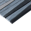Blue Gray 12x12 Polished Textured Trapezium Glass Stone Mosaic Tile (5 pack, 4.83 sq ft/case)