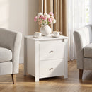 Modern Nightstand with 2 Drawers for Small Spaces
