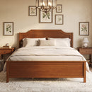Solid Wood Platform Bed Frame with Headboard