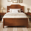 Solid Wood Platform Bed Frame with Headboard