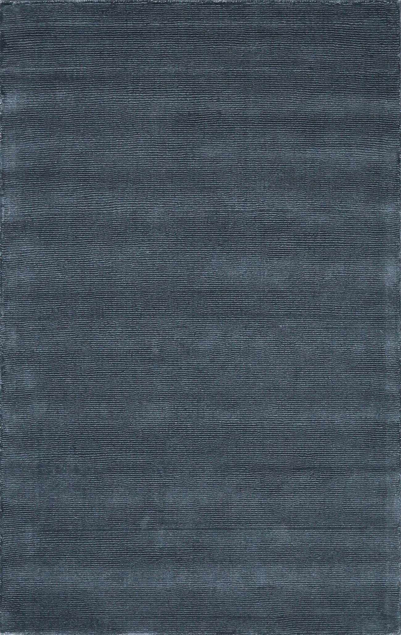 Brockton Solid Black Wool Rug