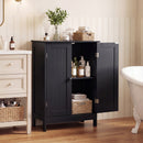 Bathroom Floor Storage Double Door Cupboard Cabinet