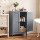Bathroom Floor Storage Double Door Cupboard Cabinet
