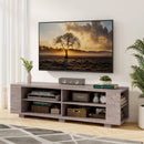 59 Inch Console Storage Entertainment Media Wood TV Stand-Walnut