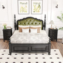 Set of 2 Nightstand End Beside Table Drawers