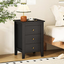 Nightstand End Beside Table Drawers Modern Storage Bedroom Furniture
