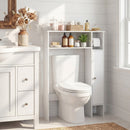 Wood Over the Toilet Bathroom Space Saver with Paper Holder and Shelf
