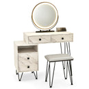 Modern Dressing Table with Storage Cabinet