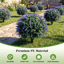 2 Pack Artificial Lavender Boxwood Topiary Ball Trees with Ground Spikes by LJGDeals