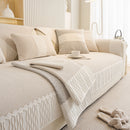 Herringbone Sofa Protector Cover, Non-Slip Couch Cover for Seat, Back & Arms