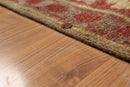 2'6" x 10' Runner Hand knotted Turkish Oushak Vegetable Dyes wool Area rug Rust