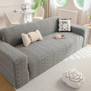 High Stretch Embossed Geometric Slipcover for Couch, Cozy Plush Fleece Couch Cover by Slipcover KAS™