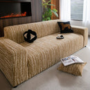 High Stretch Couch Slipcover with Abstract Stripe, Washable Non-Slip Cover for Dogs by Slipcover KAS™