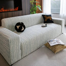 High Stretch Couch Slipcover with Abstract Stripe, Washable Non-Slip Cover for Dogs by Slipcover KAS™
