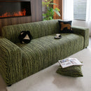 High Stretch Couch Slipcover with Abstract Stripe, Washable Non-Slip Cover for Dogs by Slipcover KAS™