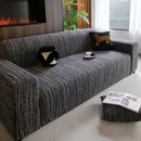 High Stretch Couch Slipcover with Abstract Stripe, Washable Non-Slip Cover for Dogs by Slipcover KAS™