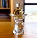 GobekUsa Dual-Purpose Crystal Candle Holder & Metal Incense Burner for Wedding Table Centerpieces