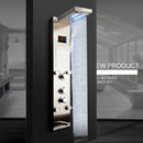 GobekUsa LED Panel Bath Faucet with Digital Display and Massage Spa Jets