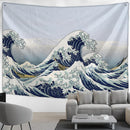 GobekUsa Kanagawa Wave Bohemian Tapestry Wall Hanging: Aesthetic Room Decor