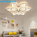 GobekUsa Lotus Design LED Acrylic Chandelier Ceiling Lamp for Modern Living, Dining, and Study Rooms