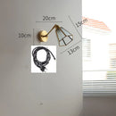 GobekUsa Green Glass LED Wall Lights with Pull Chain Switch, Copper Finish