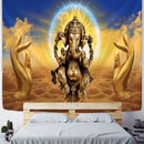 GobekUsa Elephant Bergamot Tapestry Wall Hanging for Bohemian Home Decor