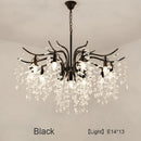 GobekUsa Crystal LED Chandelier: Luxury Indoor Lighting for Home, Kitchen, Living Room