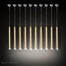 GobekUsa Aluminum Tube Pendant Light for Dining Room and Kitchen Home Decor