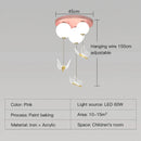 GobekUsa Butterfly Ball Ceiling Lamp: Warm & Romantic Pendant Light for Children's Room