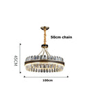 GobekUsa Gold Stainless Steel Crystal Chandelier for Dinning Room
