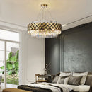 GobekUsa Gold LED Crystal Clear Art Deco Chandelier for Foyer