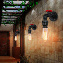 GobekUsa Industrial Water Pipe LED Wall Lamp for Home Decor