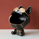 GobekUsa Big Mouth Dog Resin Sculpture Figurine Home Decor Ornamental Storage Box
