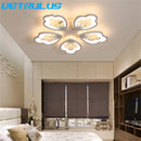 GobekUsa Lotus Design LED Acrylic Chandelier Ceiling Lamp for Modern Living, Dining, and Study Rooms