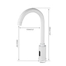GobekUsa Automatic Sensor Bathroom Faucet, Solid Brass, Water Saving, Touch-Free Electric Tap